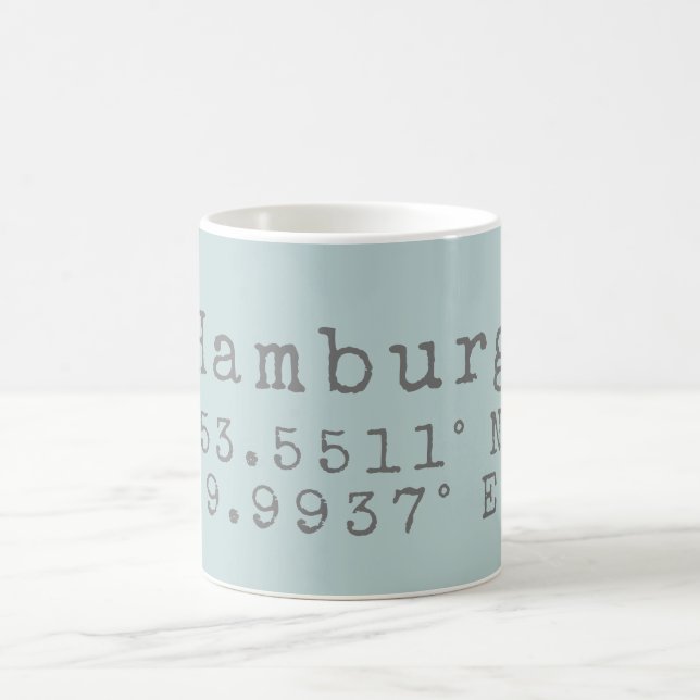 Taza De Café Hamburgo Latitud Longitud (Centro)