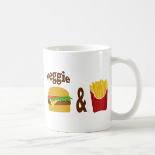 Taza De Café Hamburguesa de verduras y frijoles