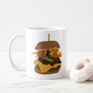 Taza De Café Hamburguesa Hamburguesa Burger