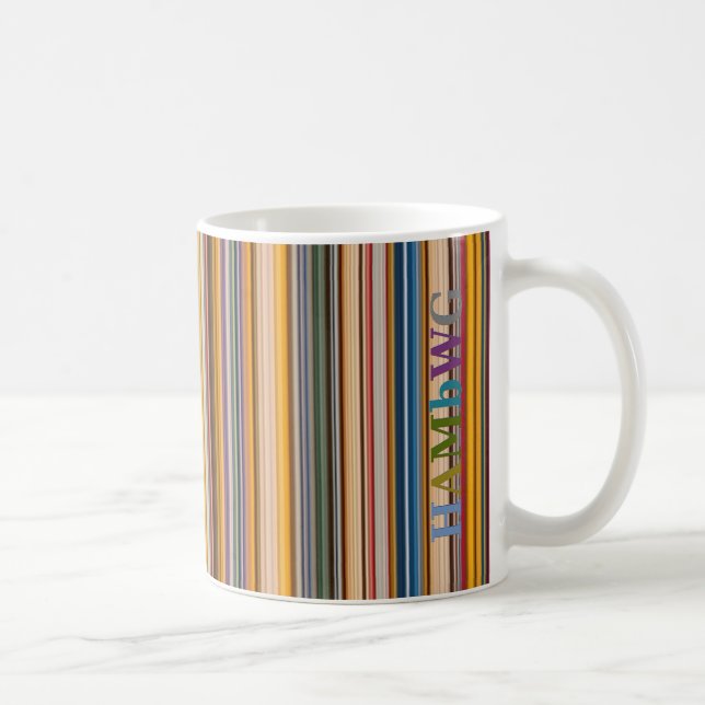 Taza De Café HAMbWG 11 oz Mug - Barras coloridas (Derecha)