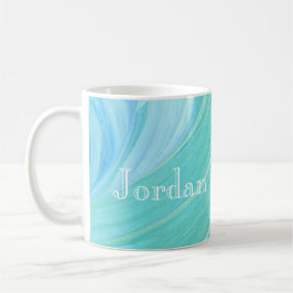 Taza De Café HAMbyWG - Café Mug - Aqua Mint Swirl