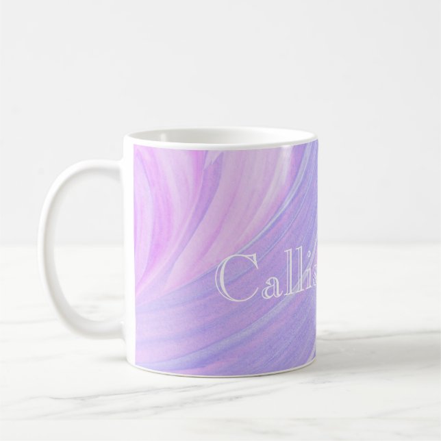 Taza De Café HAMbyWG - Coffee Mug - Swirl rosa violeta (Izquierda)