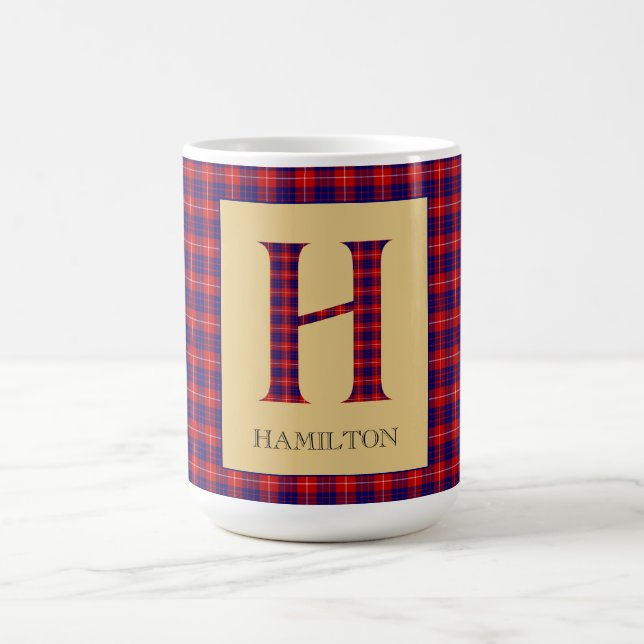 Taza De Café Hamilton Tartan Monogram H (Centro)
