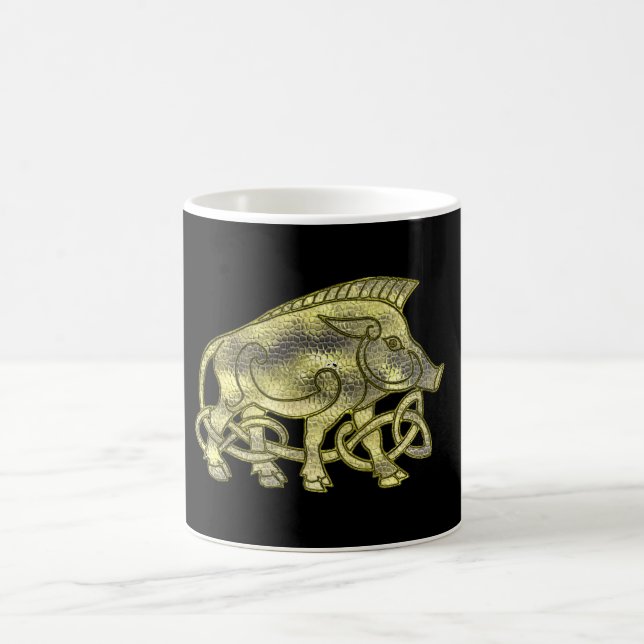 Taza De Café Hammer Brass Celtic Boar Mug (Centro)