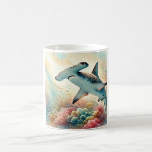 Taza De Café Hammerhead Shark Serenity 290824AREF136 - Watercol