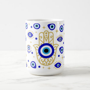Taza De Café Hamsa Evil Eye Mug