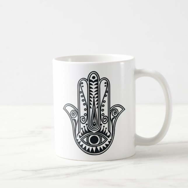Taza De Café Hamsa Hand (Derecha)
