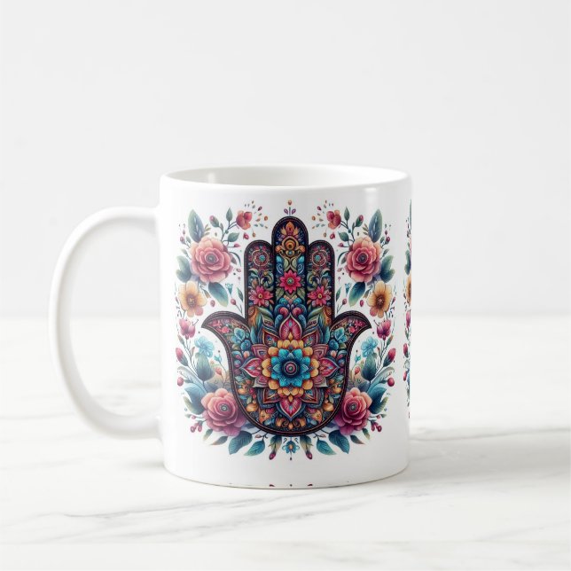 Taza De Café Hamsa Mug (Izquierda)