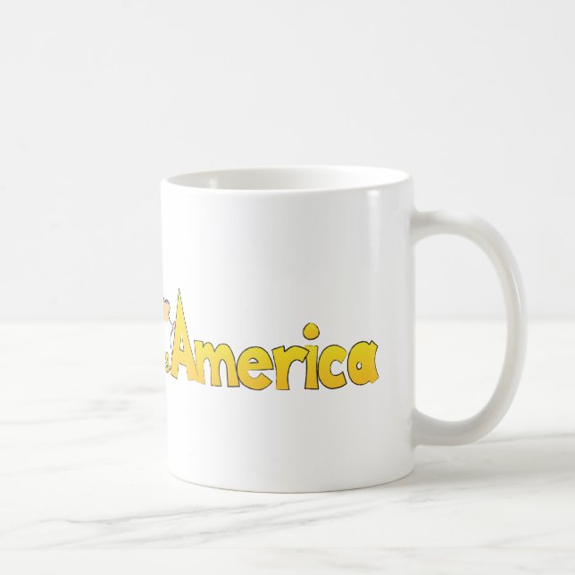 Taza De Café Hámster a través de América (Derecha)