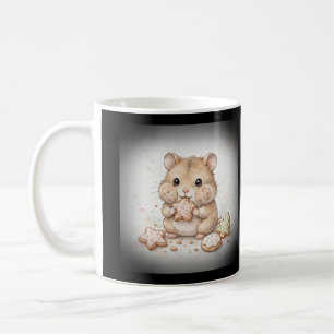 Taza de café hámster de galletas de Navidad