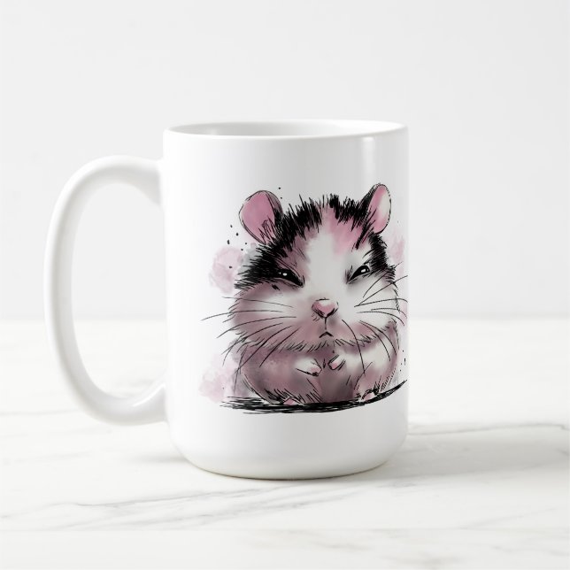 Taza De Café Hámster gruñón (Izquierda)