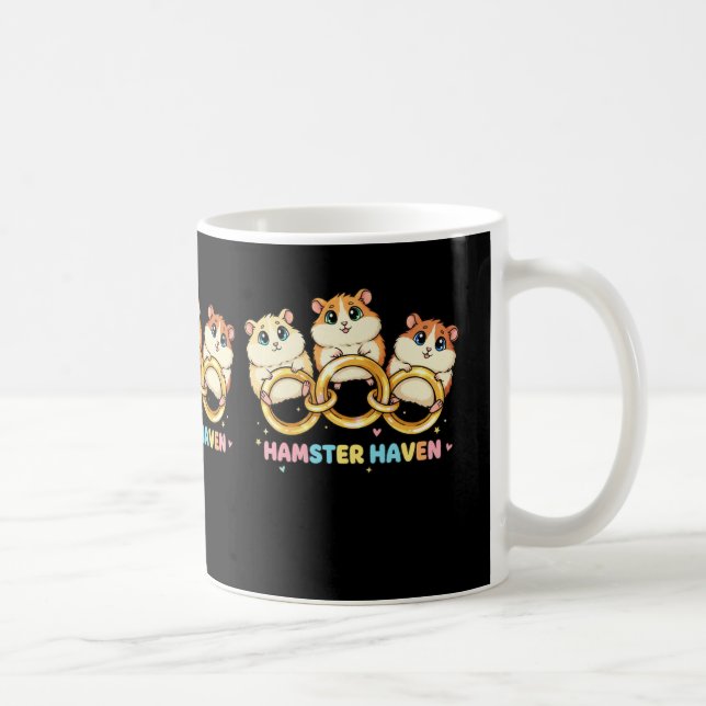 Taza De Café Hamster Haven Cute Ring Design (Derecha)