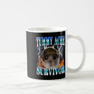 Taza De Café Hámster Superviviente de Dolor de Barriga Meme Dic