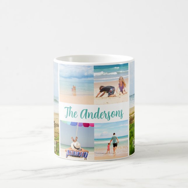 Taza De Café Hanalei Bay Kauai Beach & Boats 4 Photo Travel (Centro)