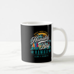 Taza De Café Hanalei Byy Costa Norte Kauai Hawái Retro Sol Sol