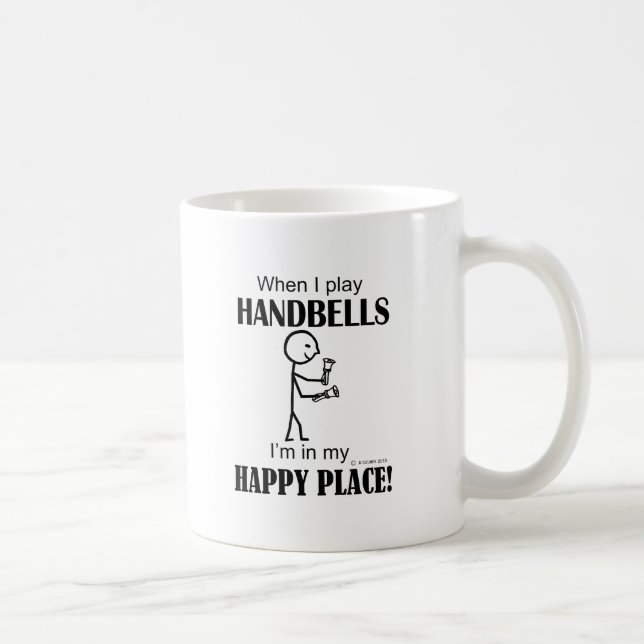 Taza De Café Handbells Happy Place (Derecha)
