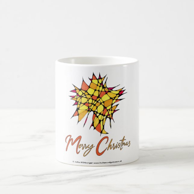 Taza De Café Handmade Christmas Cup with Star Graphic (Centro)