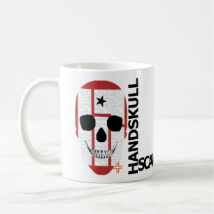 Taza De Café HANDSKULL Nueve Pulgadas Nueces Clásicas Mug O4