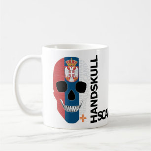 Taza De Café HANDSKULL Serbia Classic Mug O4