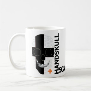 Taza De Café HANDSKULL Svart Kors Classic Mug O4