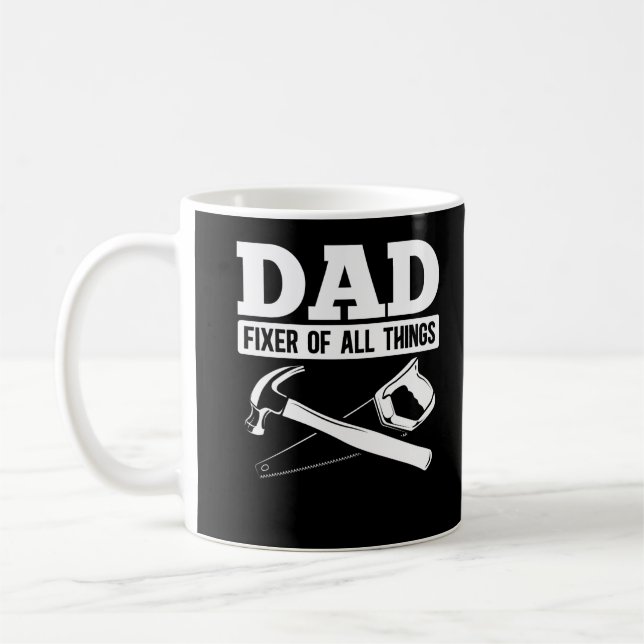 Taza De Café Handyman Dad Repairman Padre (Izquierda)