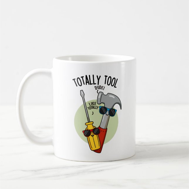 Taza De Café Handyman Pun totalmente divertido (Izquierda)