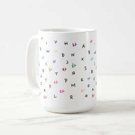 Taza De Café Hangul Y El Alfabeto