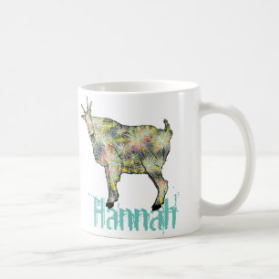 Taza De Café Hannah Colorful Funky Rara Gracioso Arte Animal