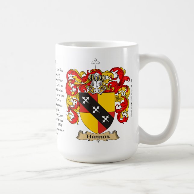 Taza De Café Hannon, el origen, el significado y el escudo (Derecha)
