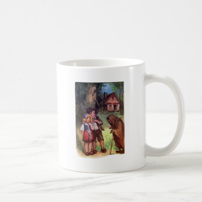 Taza De Café Hansel y Gretel encuentran a la bruja (Derecha)