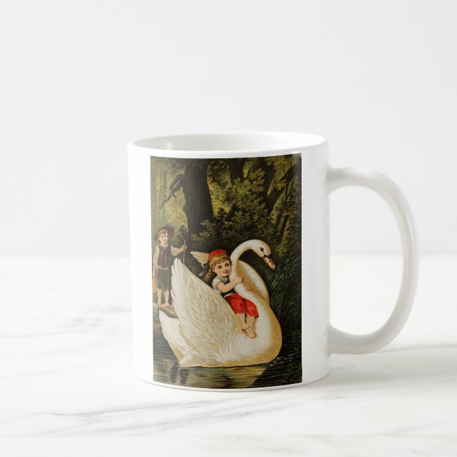 Taza De Café Hansel y Gretel y el cisne (Derecha)