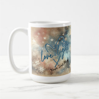 Taza de café Hanukkah Amor y Luz