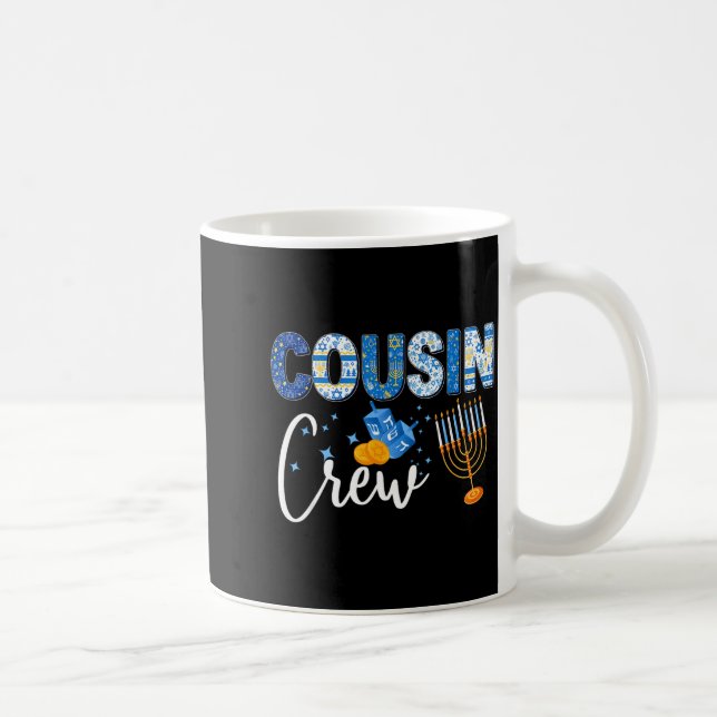 Taza De Café Hanukkah Cousin Crew Matching Family Christmas Paj (Derecha)