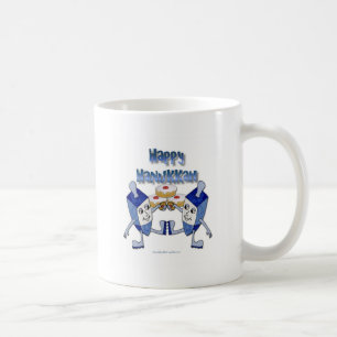 Taza De Café Hanukkah Dancing Dreides y Jelly Doughnut