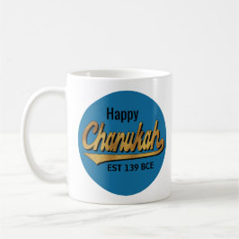 Taza De Café Hanukkah Mug "Feliz Chanukah EST 139 AC"