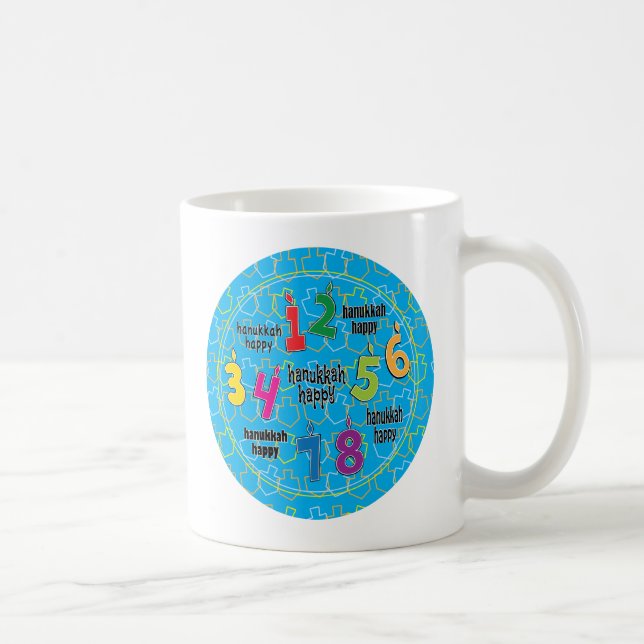Taza De Café Hanukkah Mug Personaliza (Derecha)