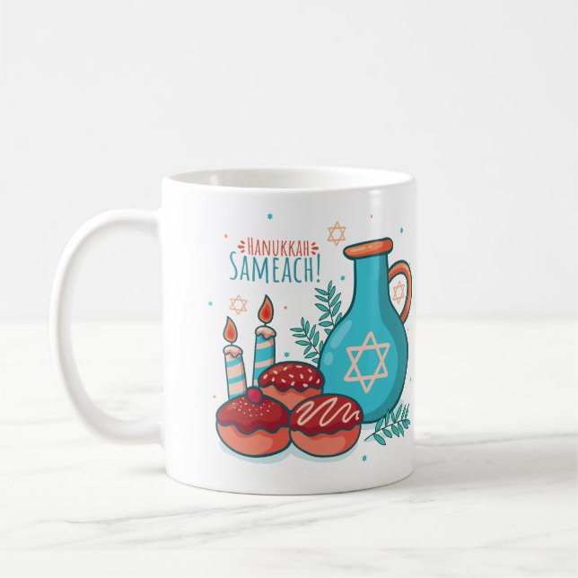 Taza De Café ¡Hanukkah Sameach! (Izquierda)
