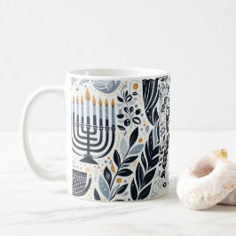 Taza De Café Hanukkah Sameach Glow Mug: Sip en el espíritu del