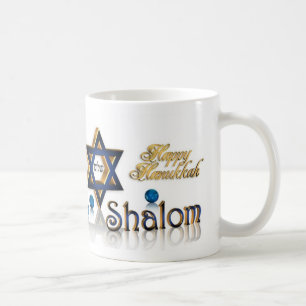 Taza De Café Hanukkah Shalom mug
