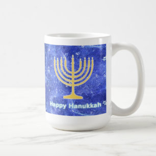 Taza De Café Hanukkah Snowstorm Menorah