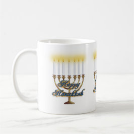Taza De Café Hanukkah velas mug menorah