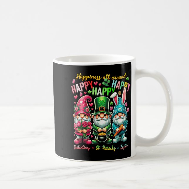 Taza De Café Hapness Allaround Gnome Happy Valentine St Patrick (Derecha)