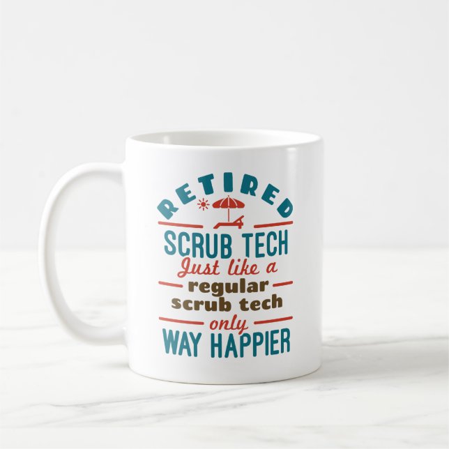 Taza De Café Happier, ingeniero técnico quirúrgico de tecnologí (Izquierda)