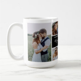 Taza De Café Happily Ever After Photo Collage Wedding Keepsake