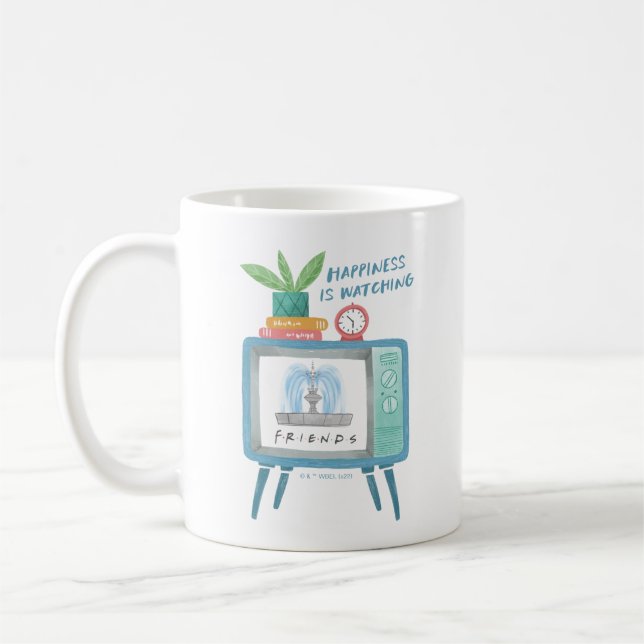 Taza De Café Happiness is watching FRIENDS™ (Izquierda)
