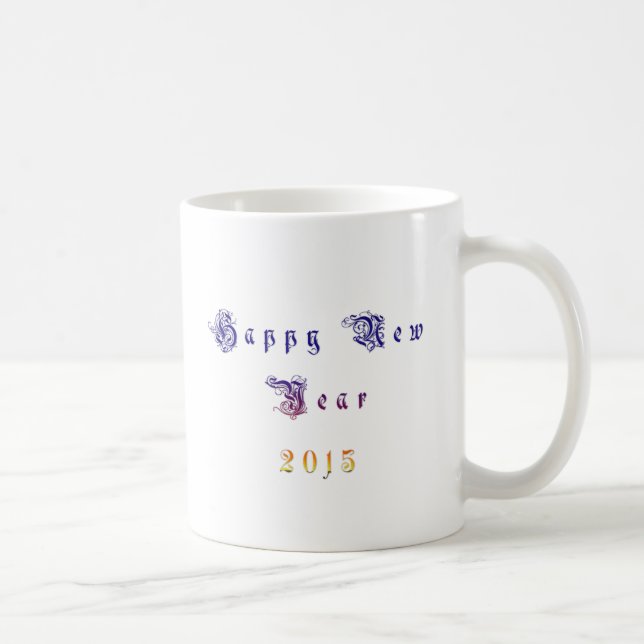 Taza De Café Happu Año Nuevo 2015 Hakuna Matata desea.png (Derecha)