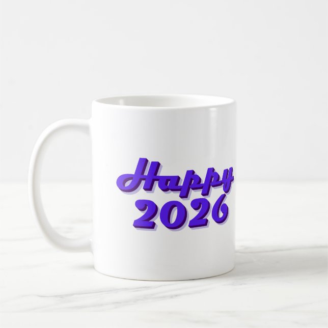 Taza De Café Happy 2026 (Izquierda)