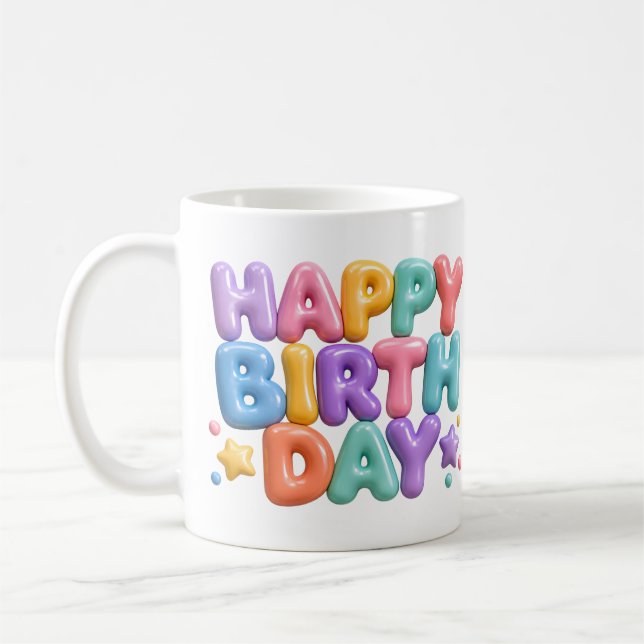 Taza De Café Happy Birthday (Izquierda)