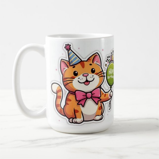 Taza De Café Happy Birthday   Collection  Design (Izquierda)