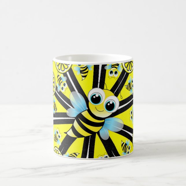 Taza De Café Happy Bumblebee Lemon Mug (Centro)